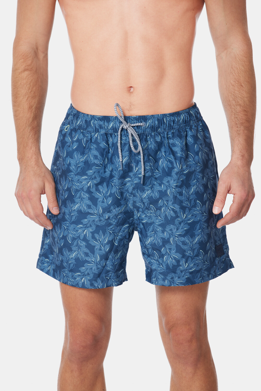 SHORT DE BAÑO ESTAMPADO Azul