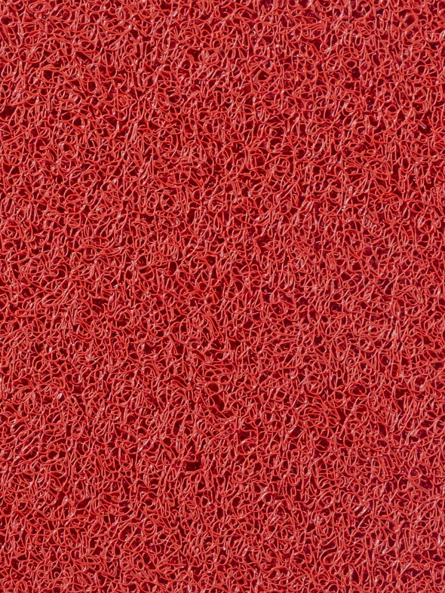 CUSHION MAT LIGHT BR - FELPUDO CUSHION MAT PVC 'LIGHT BR' 0110 ROJO CON BASE ANCHO 1,00M 