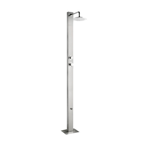 Ducha Exterior De Piso 210X10Cm De Acero Inoxidable 304 000