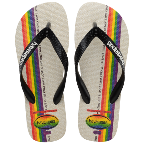 Sandalia de Hombre Havaianas Top Pride Negro