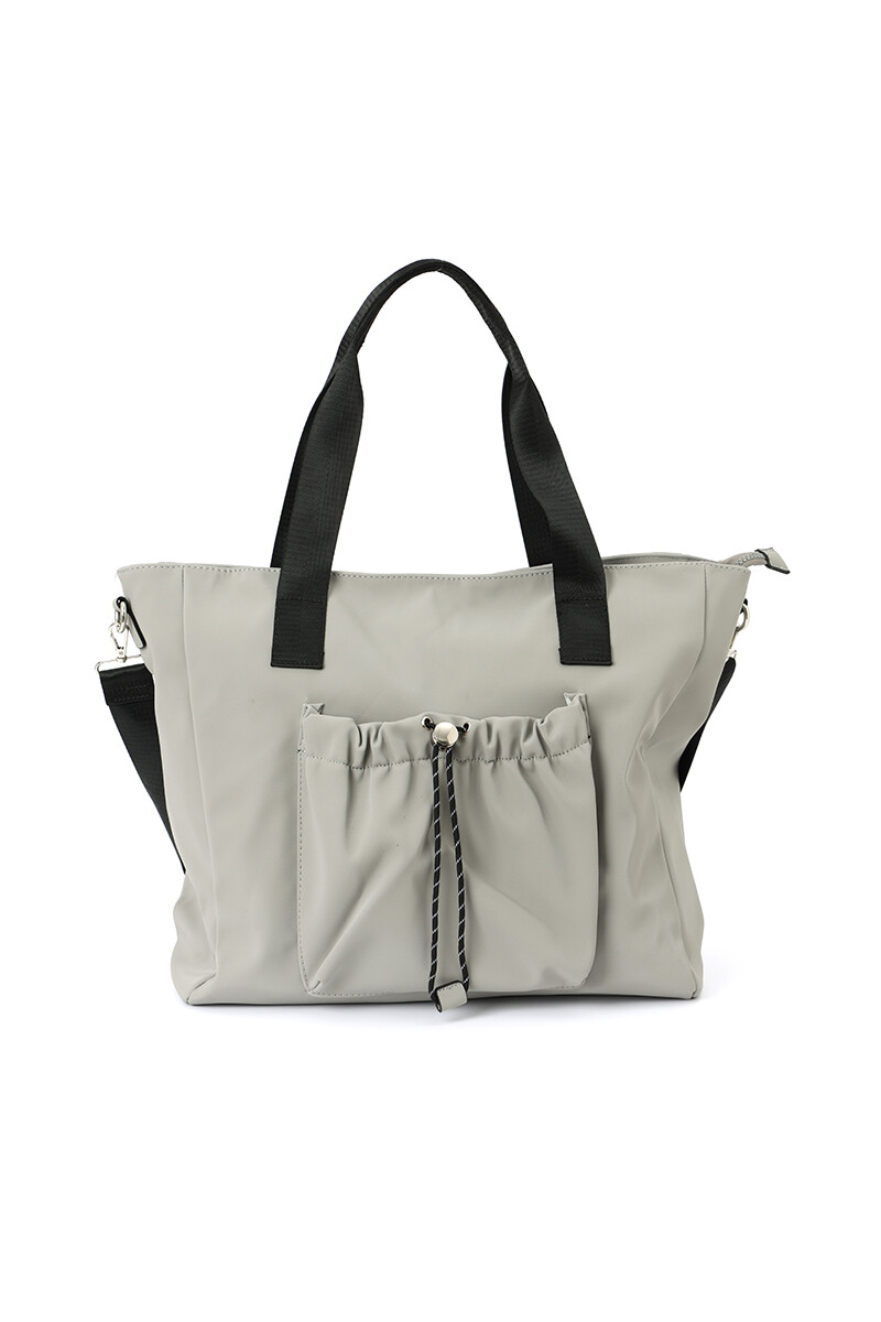 Bolso de nylon - Gris 