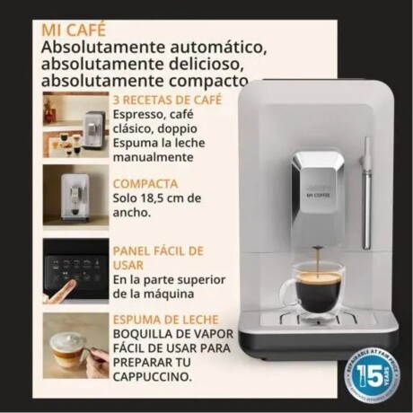 Cafetera Superautomática Krups My Coffee Steam | Espuma de Leche y Molinillo Cafetera Superautomática Krups My Coffee Steam | Espuma de Leche y Molinillo