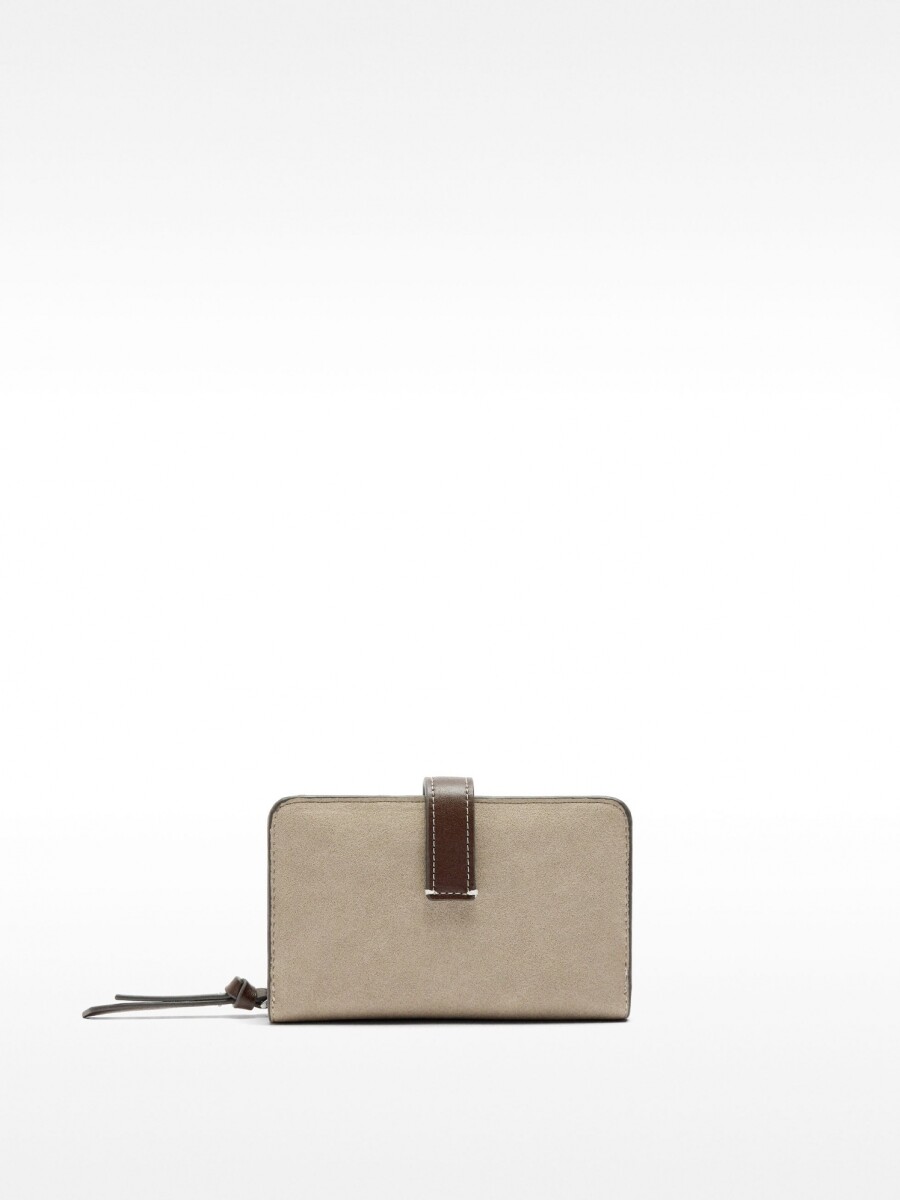 Cartera Efecto Piel beige