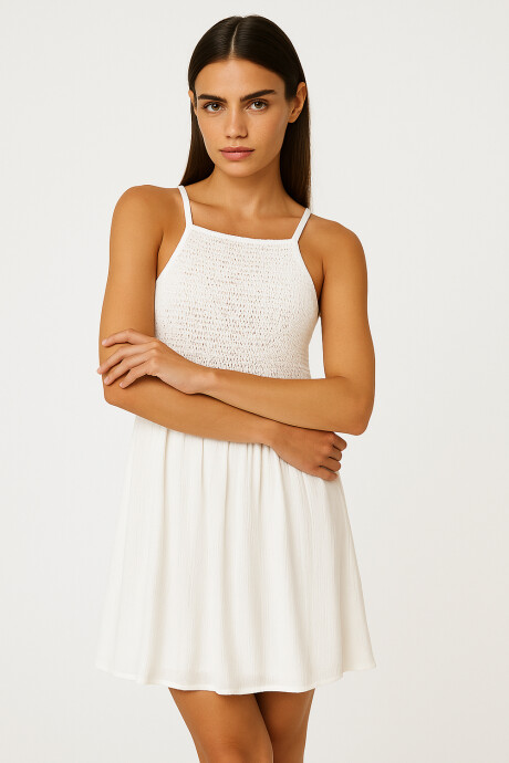 Vestido Crochini Blanco