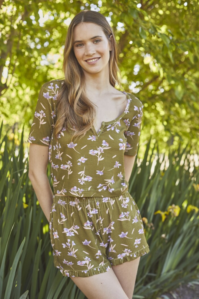 Short Volados Print Safari