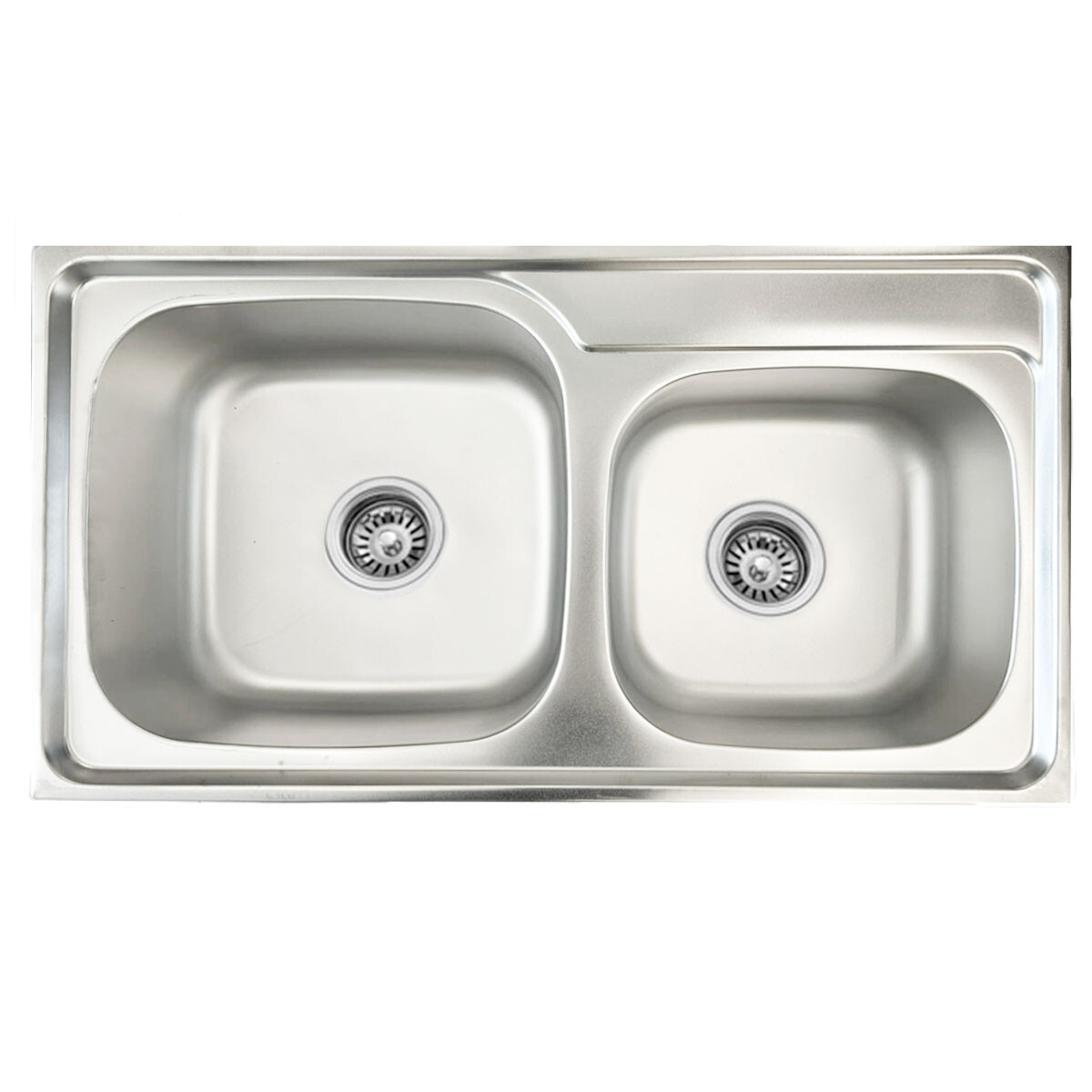 Pileta Y Media Satinado De Acero Inoxidable 78X42X22 Para Cocina 