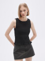 Musculosa Fruncin Negro