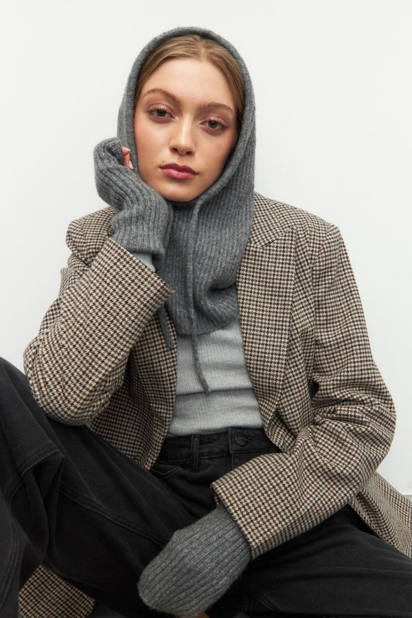 BALACLAVA NORA Gris Melange