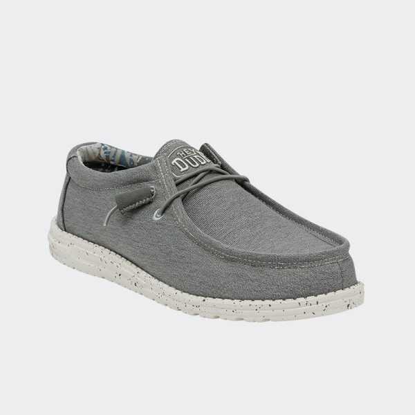 Calzado Hey Dude Wally Stretch Canvas Gris