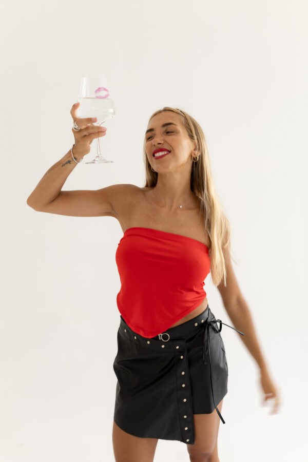 Strapless Pico Rojo
