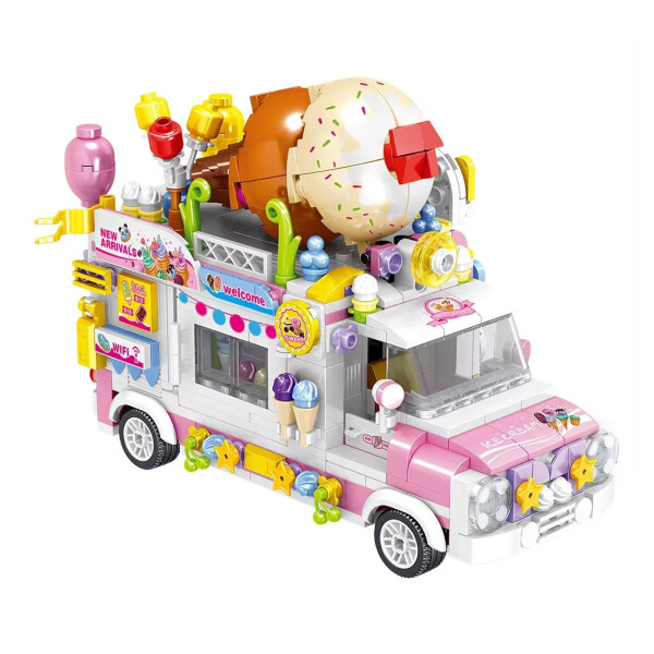 Juguete bloques food truck helado