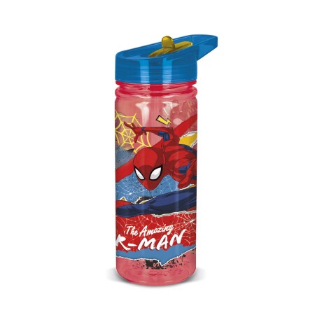 Botella Infantil Tritán 580ML con Pajita SPIDERMAN