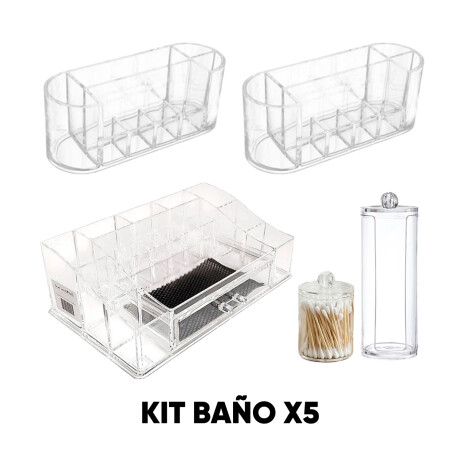 Kit De Contenedores De BaÃ±o X5 Sc