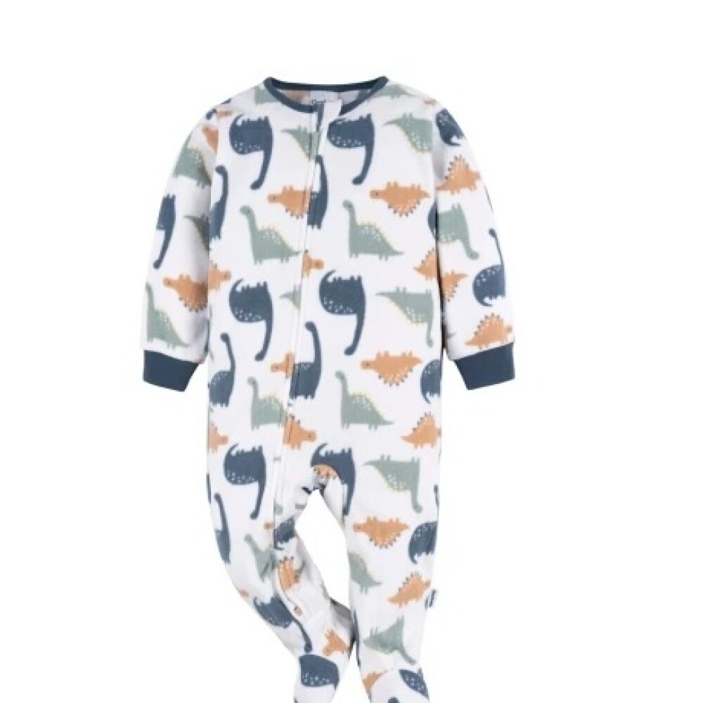 Pijama Micropolar con pie Gerber Dinos Celestes