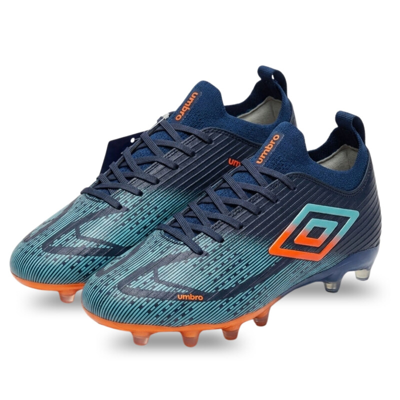 Championes Umbro Borel Club HG hombre 21C27030 Azul-naranja