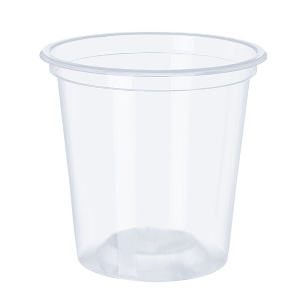 POTE PP 350 ML TRANSPARENTE SIN TAPA TRANSPARENTE