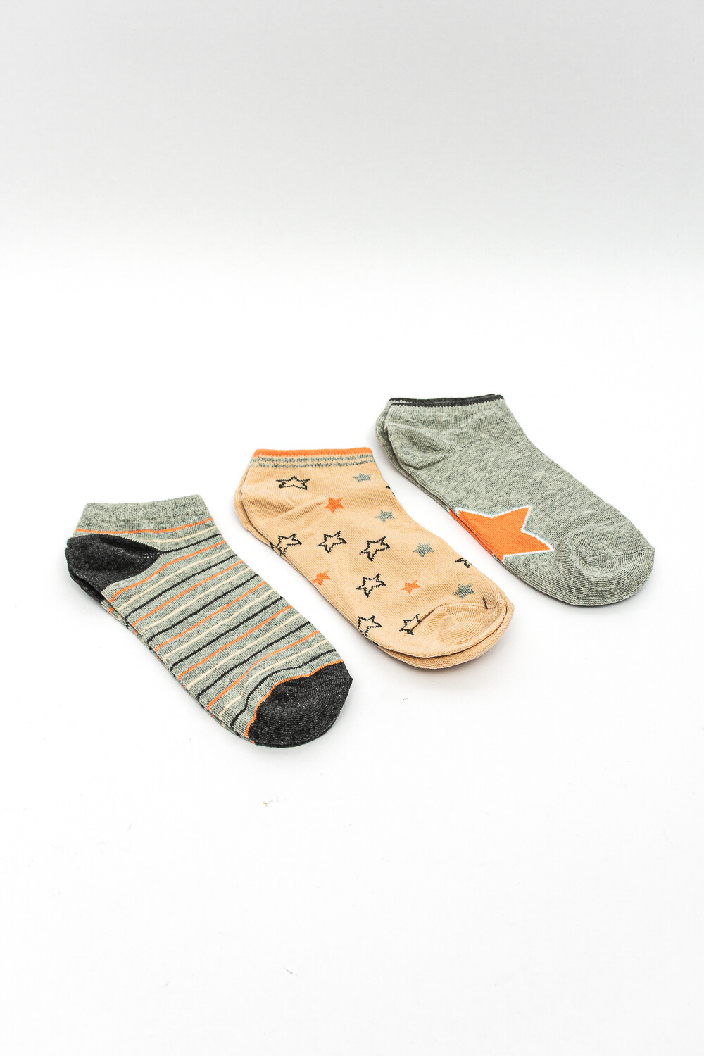 Medias Ankle Ayes, Pack X 3 Color Unico
