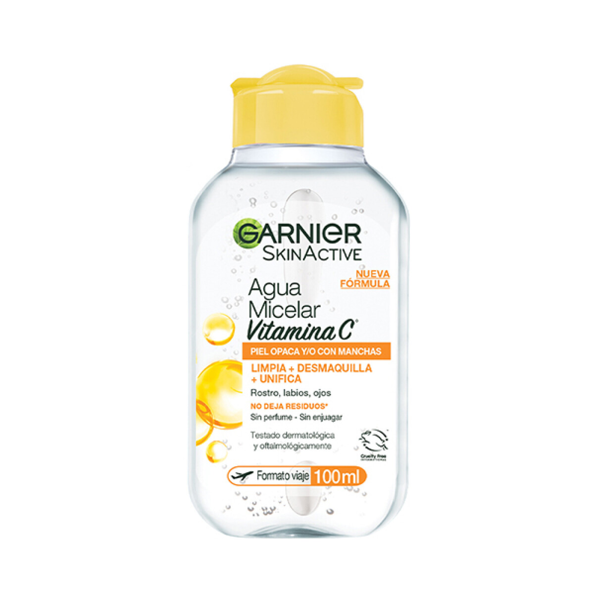 Agua Micelar Garnier Vitamina C 100 ml | Limpieza Facial Suave e Iluminadora