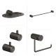 Set De Accesorios Baño Metal Signature Grafito Gunmetal