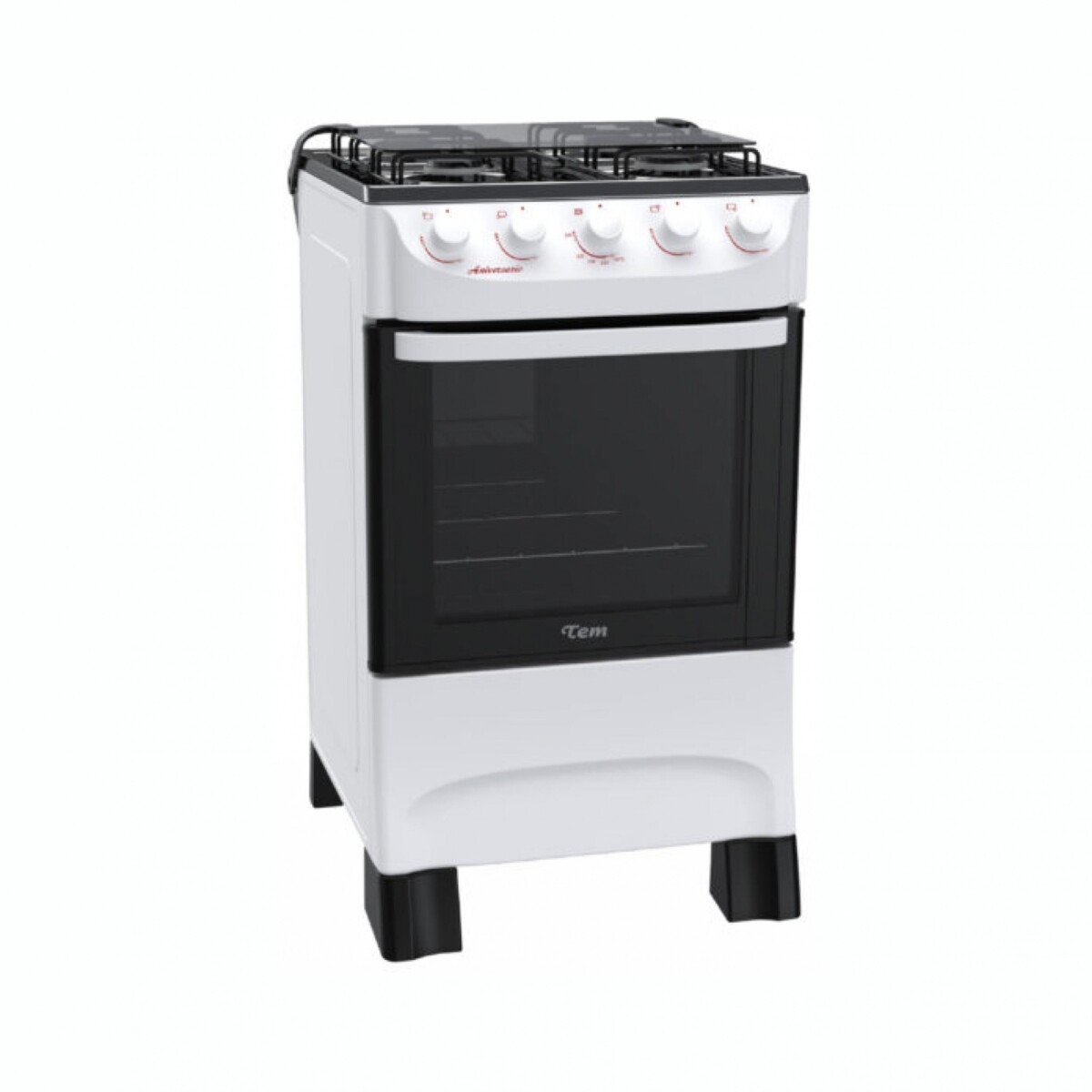 Cocina A Gas TEM Aniversario Cuatro Hornallas - White 