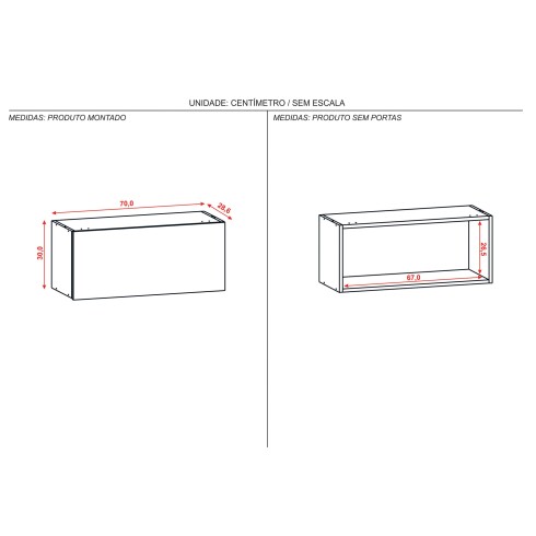 Modulo Basculante 70 cms. BLANCO