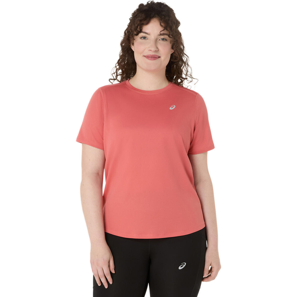 Polo Running Asics Silver SS Top Mujer - Dark Pink Clay 