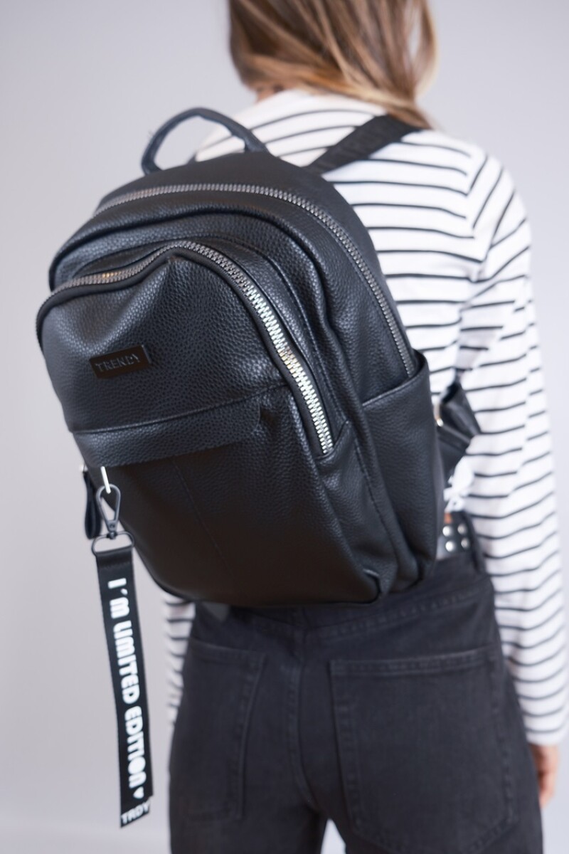 Mochila multicierres Negro