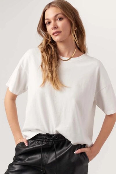 POLERA SUAREZ BOXY Blanco
