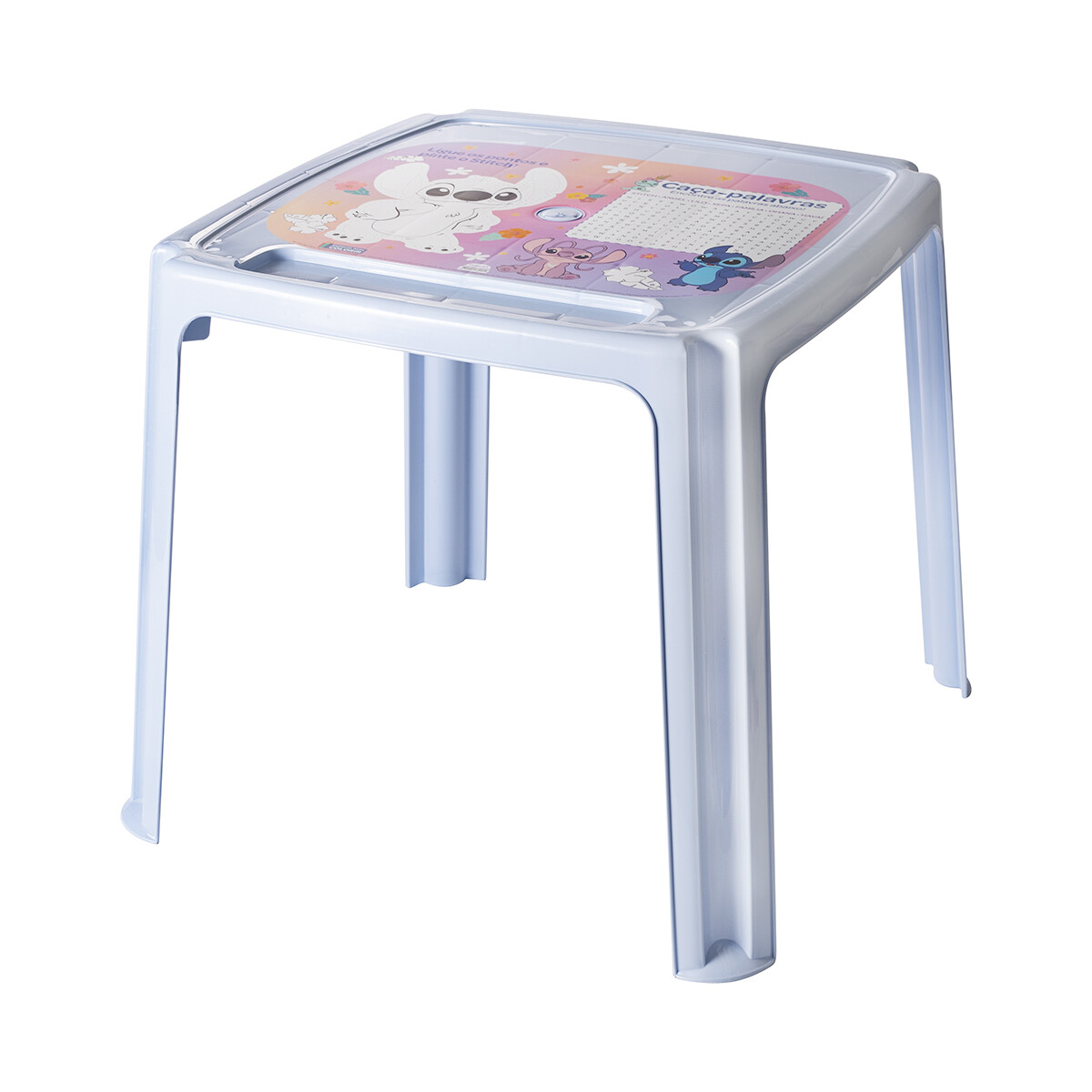 Mesa Plástica Infantil PVC Stitch Para Colorear 