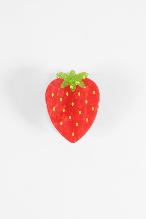 Broche frutilla rojo