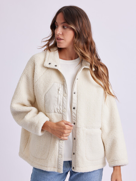 Campera Sherpa Crudo