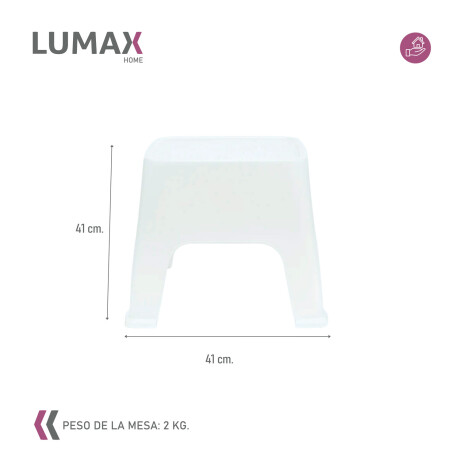 Mesa de exterior Skarpo Banqueta Plastico Sunset Blanco