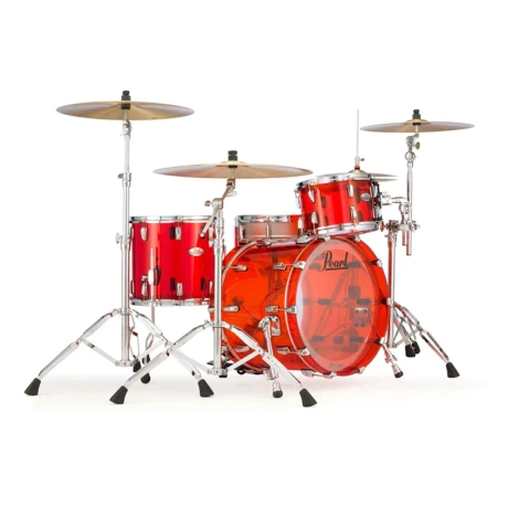 Batería Pearl Crystal Rock 24 3c Roja Sin Redoblante Batería Pearl Crystal Rock 24 3c Roja Sin Redoblante