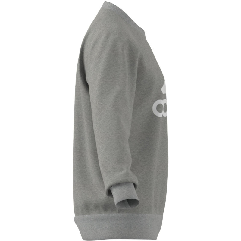Buzo de Hombre Adidas Essentials French Terry Gris - Blanco