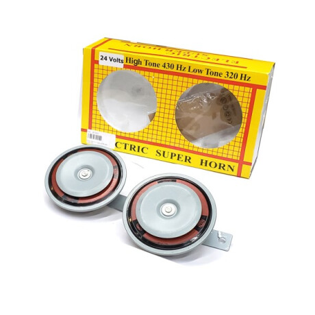 BOCINA SIRENA - GALLETA 24V (JGO X2) - BOCINA SIRENA - GALLETA 24V (JGO X2) -