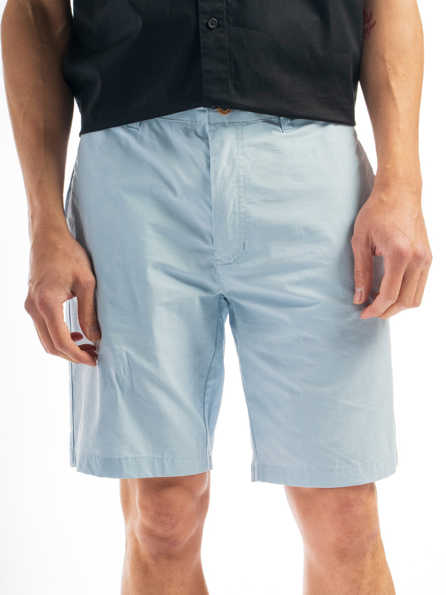 Bermuda Algodón Tailor Vintage - Celeste 