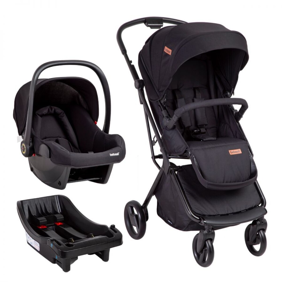 Bebesit Coche Travel System Swift 360 PREMIUM - negro 