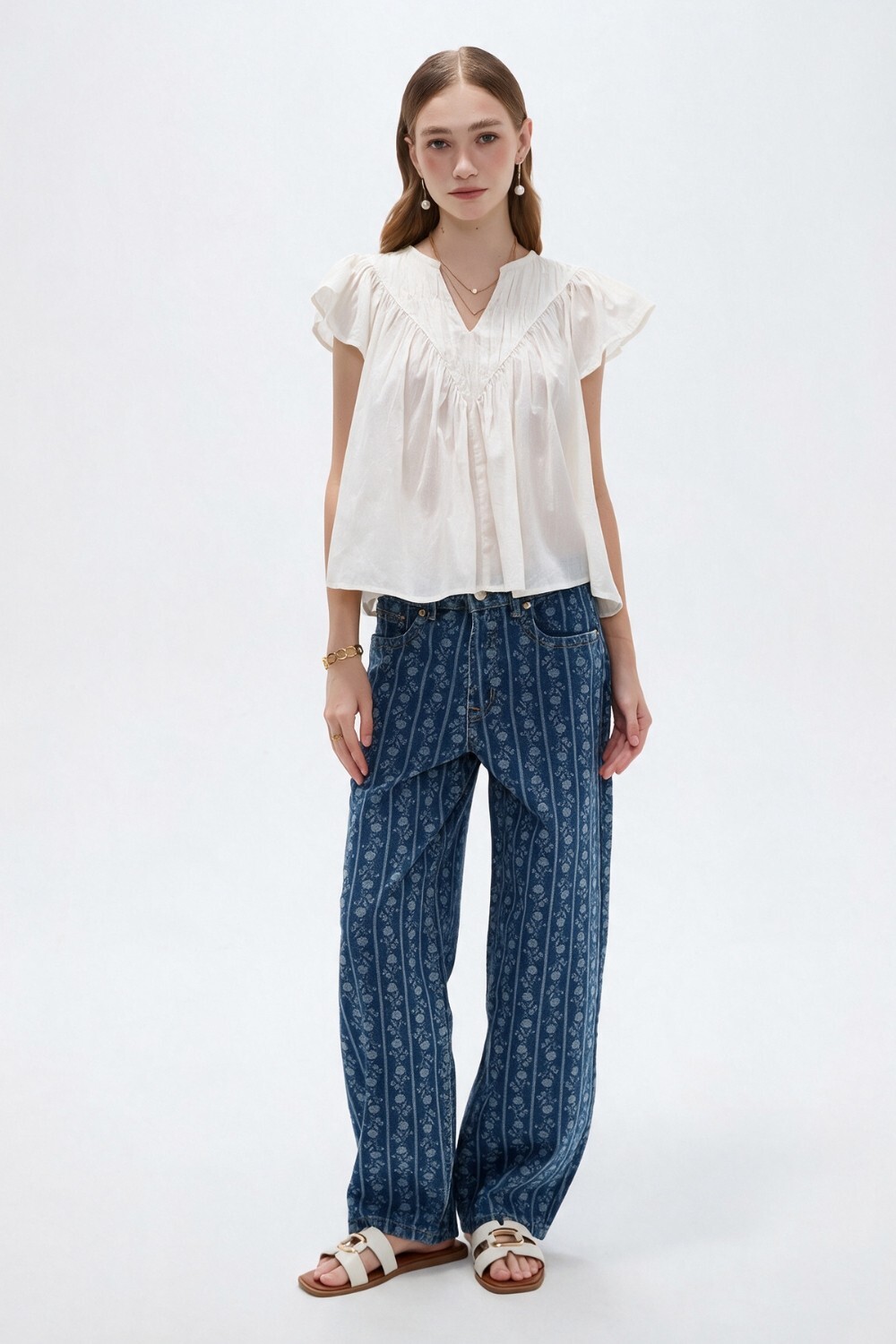 Blusa Glebe Blanco