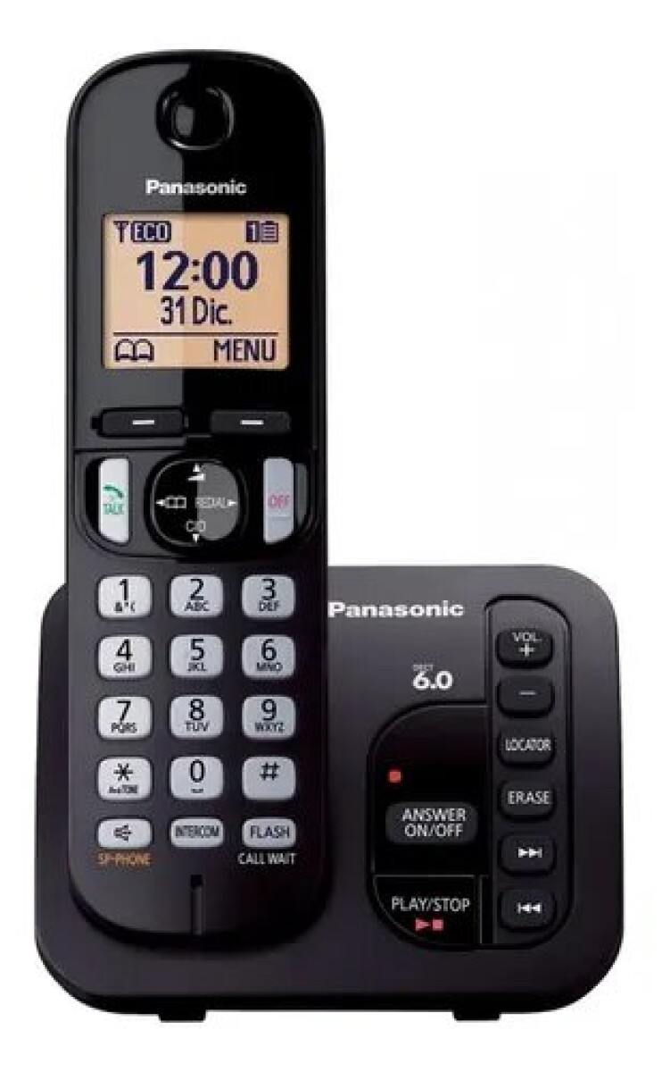 Teléfono Inalámbrico Panasonic Kx-tgc220 Negro 