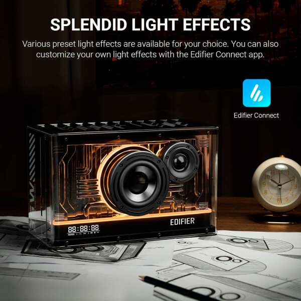 Parlante Edifier Qd35 Negro Bluetooth Rgb NEGRO
