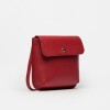 Morral Liana En Cuero Graneado Rojo