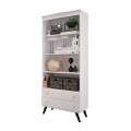 CRISTALERO RETRO 63 CM CON PUERTA DE VIDRIO - BLANCO CRISTALERO RETRO 63 CM CON PUERTA DE VIDRIO - BLANCO