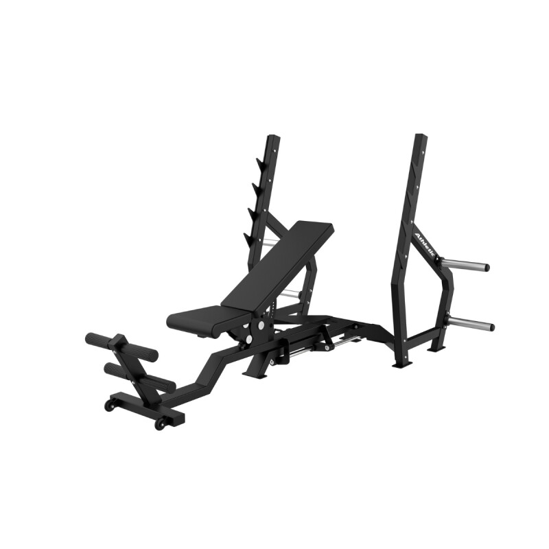 DYNAMIC - ABDJUSTABLE INCLINE & DECLINE BENCH PRESS Negro