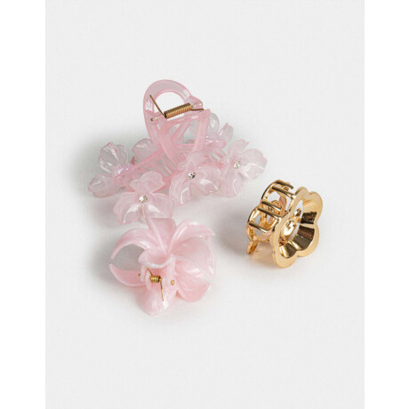 Set De Broches Combinacion Bicolor