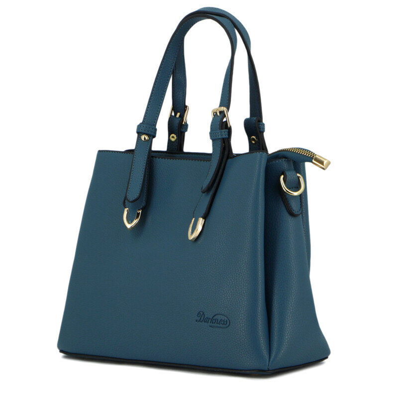 Cartera Mujer Darkness C/correa Y Monedero Azul