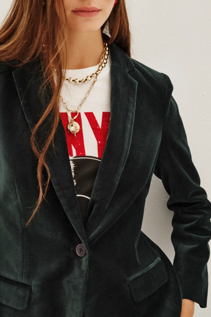 Saco Taylor Velvet Verde