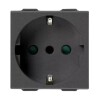 MODULO TOMA SCHUKO 2x16A+T NEGRO NEVE UP MODULO TOMA SCHUKO 2x16A+T NEGRO NEVE UP