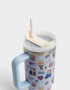 Artículos cocina Vaso Alto Térmico De 1200 Ml - Azul Celeste