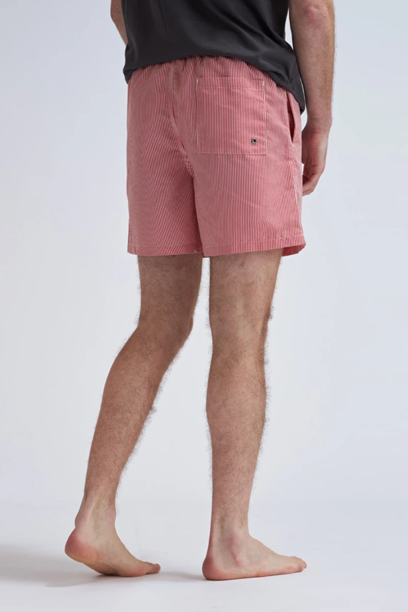 Short de baño Rojo Y Blanco