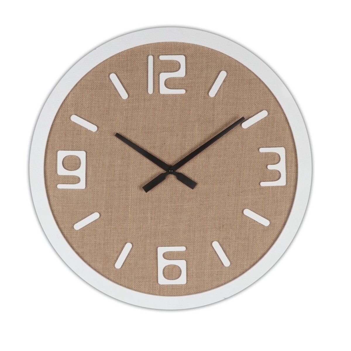 RELOJ DE PARED MDF 60X60X4CM CENTRO MARRON 